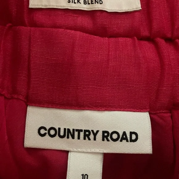 Country Road red/pink mini skirt. - Picture 2 of 4